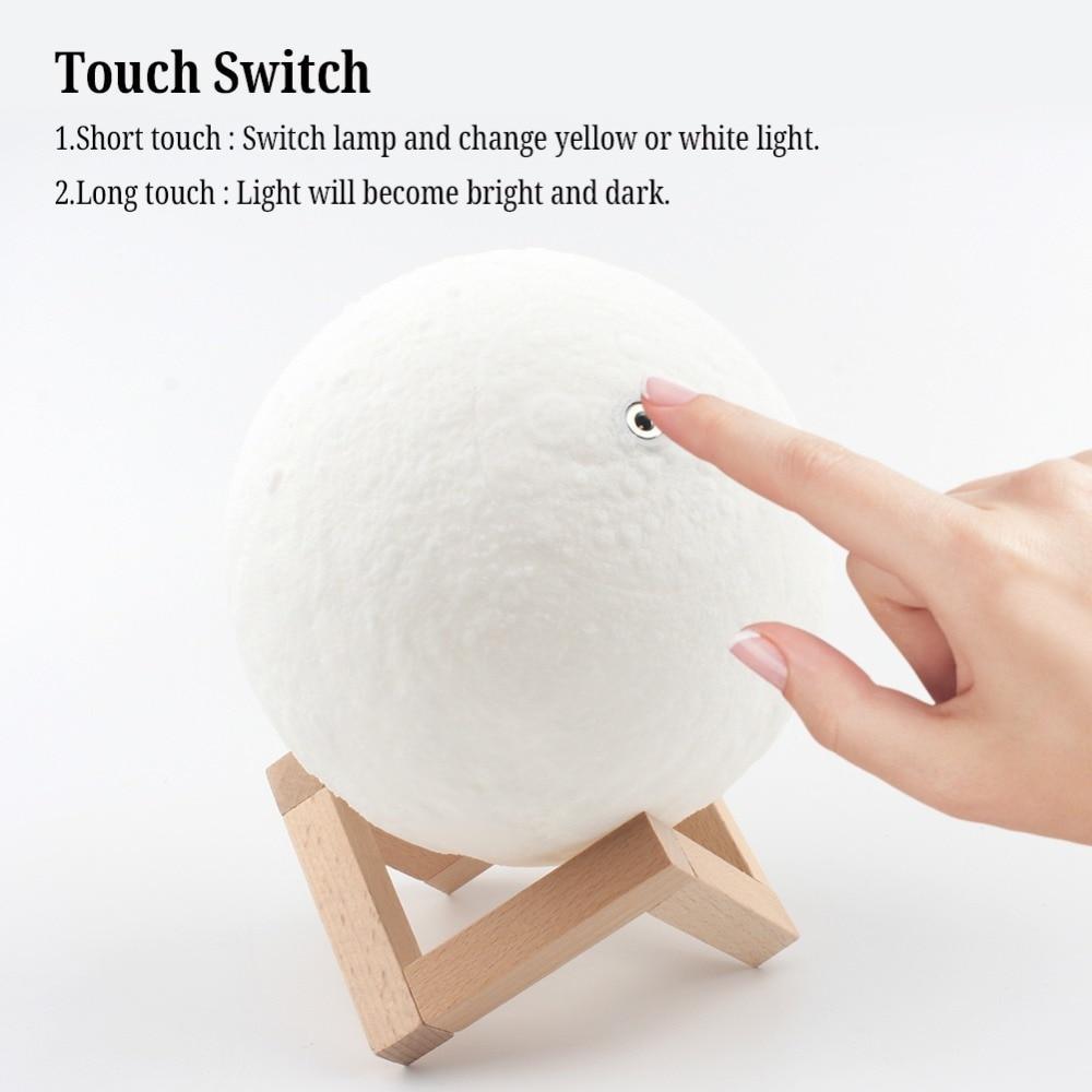 Colorful Battery Operated LED Moon Night Lamp