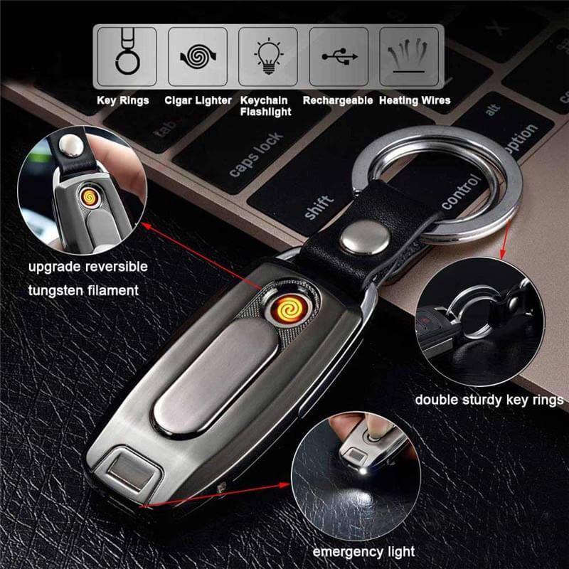Portable USB Rechargeable Windproof Electric Lighter