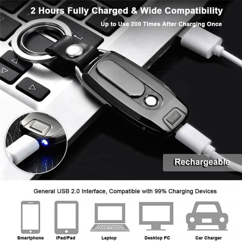 Portable USB Rechargeable Windproof Electric Lighter