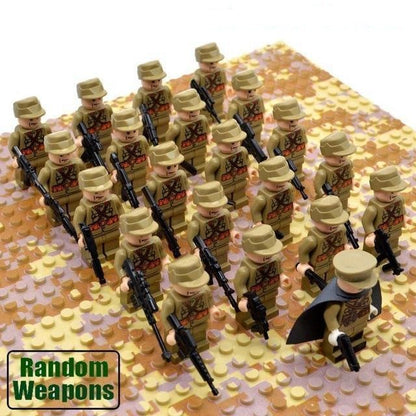 Large 21pc Military Building Brick Toy Set for Kids