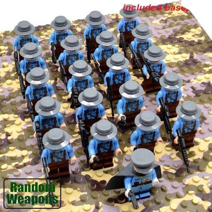 Large 21pc Military Building Brick Toy Set for Kids