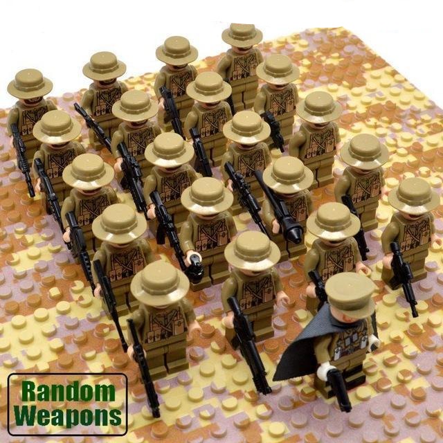 Large 21pc Military Building Brick Toy Set for Kids