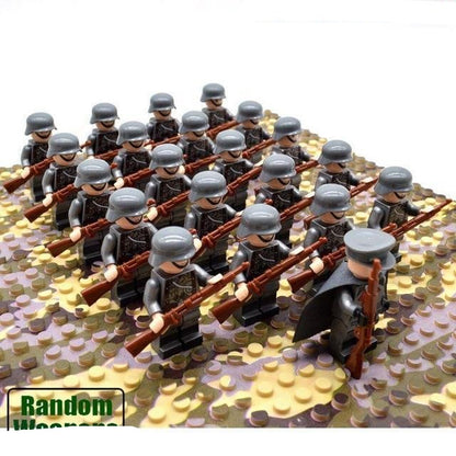 Large 21pc Military Building Brick Toy Set for Kids