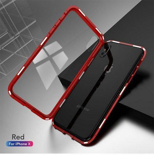 Clear Protective Glass Phone Case for iPhone