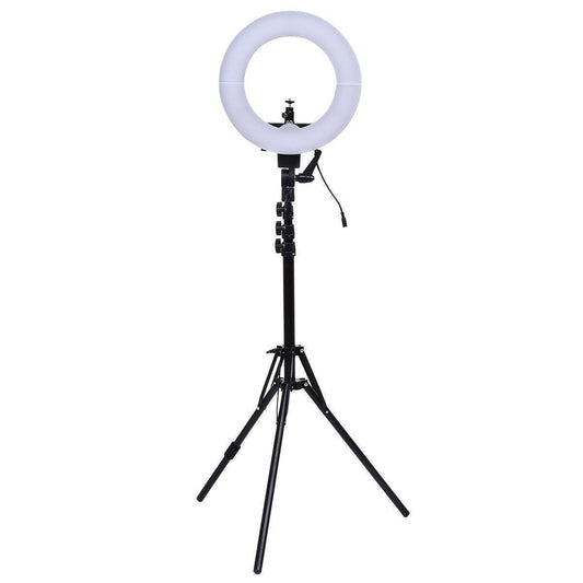 12 LED Ring Light with Interchangeable Color Filters - Fesara