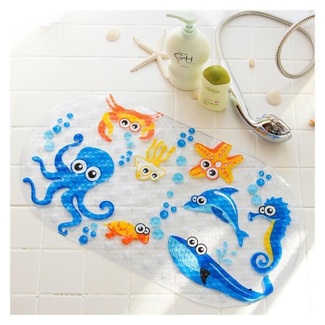 Fun Design Non-Slip Baby Bath Mats With Suckers