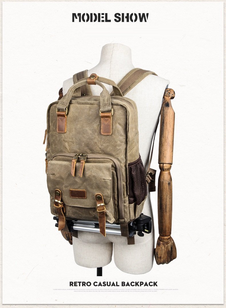 Waterproof Canvas Protective Camera Bag