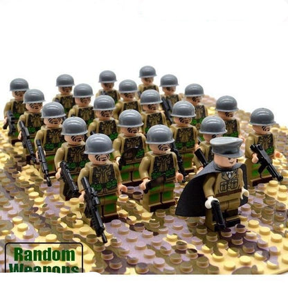 Large 21pc Military Building Brick Toy Set for Kids