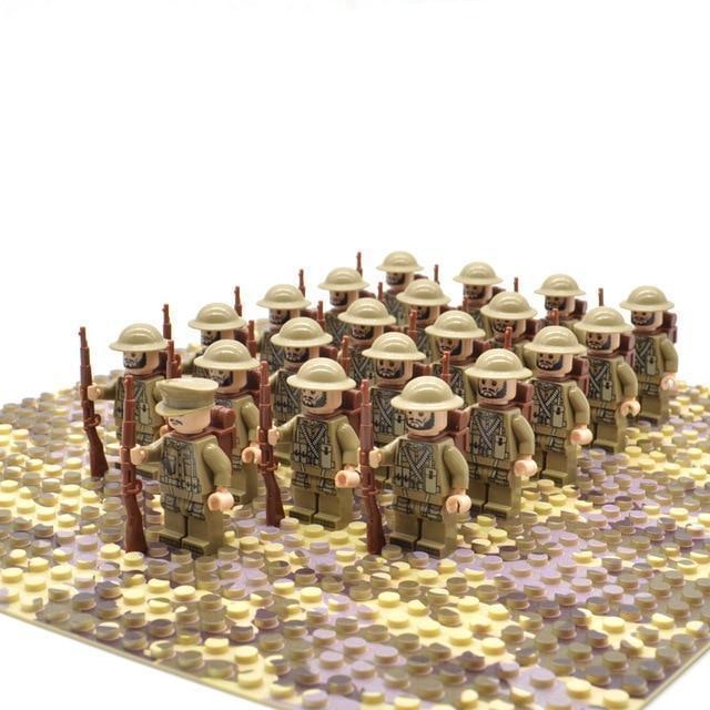 Large 21pc Military Building Brick Toy Set for Kids - Fesara