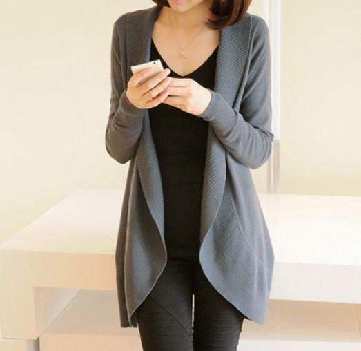 Cozy Women's Long Sleeve Winter Knit Sweater Casual