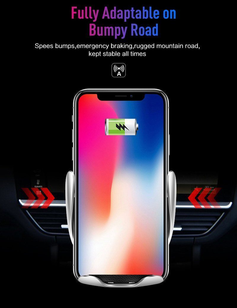 Easy Fit Wireless Car Phone Charger Mount