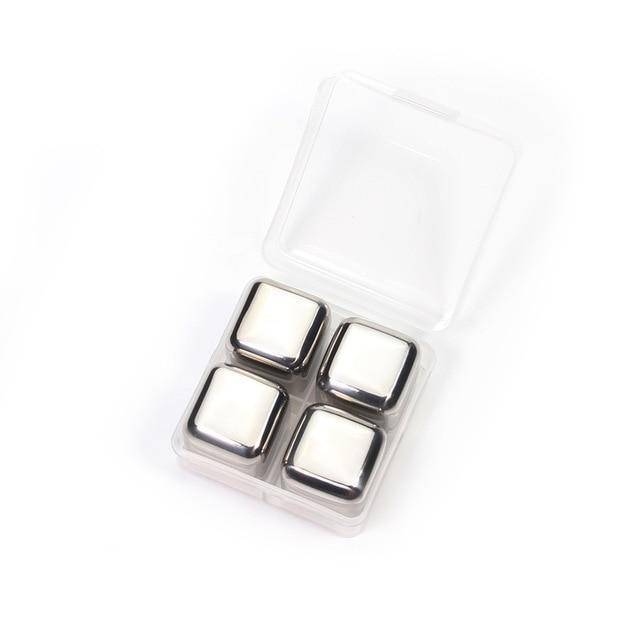 Premium Metal Ice Cubes - Reusable Chillers for Drinks - Fesara