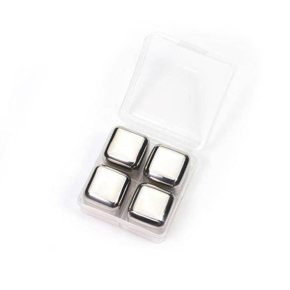 Premium Metal Ice Cubes - Reusable Chillers for Drinks - Fesara