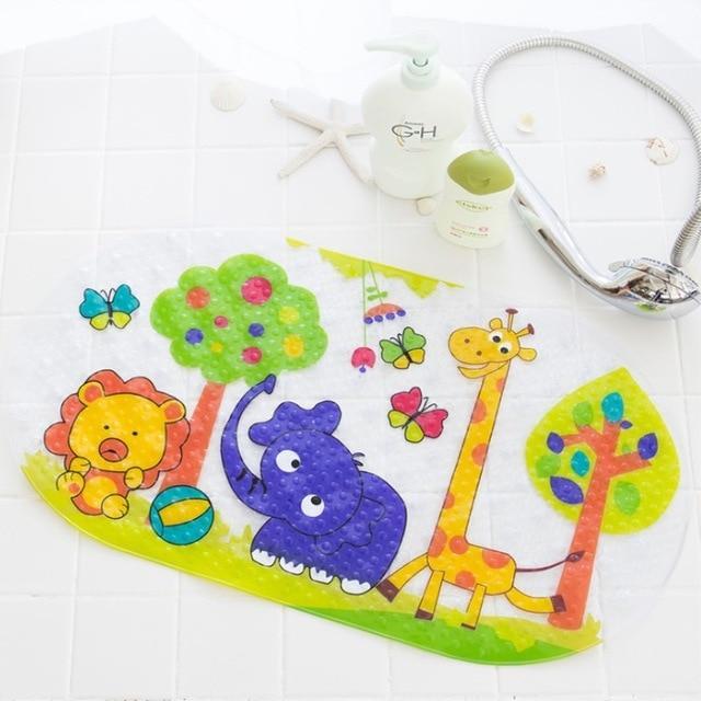 Fun Cartoon Animal Bath Mat Non Slip PVC