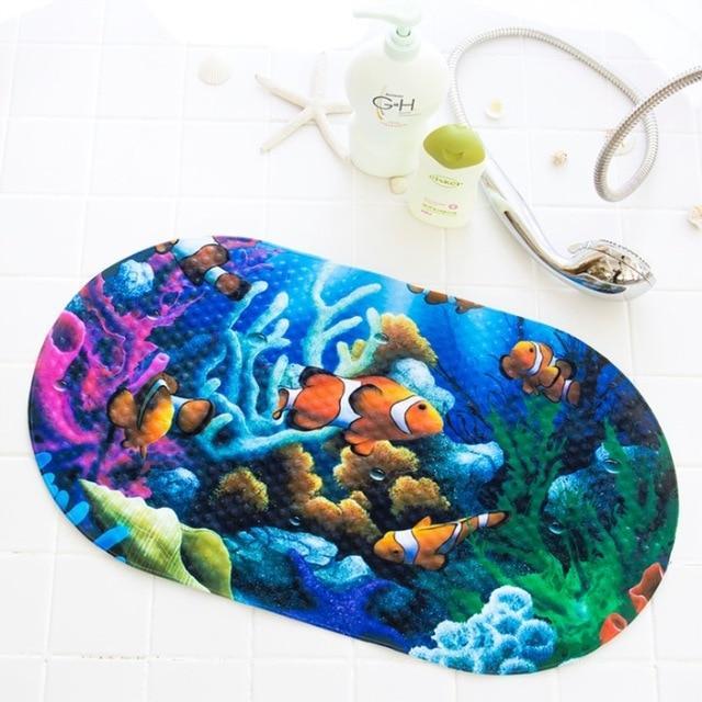 Fun Cartoon Animal Bath Mat Non Slip PVC