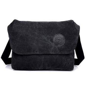 Stylish Men's Leather Travel Messenger Bag - Fesara
