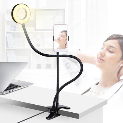 Portable Phone Stand With LED Selfie Light
