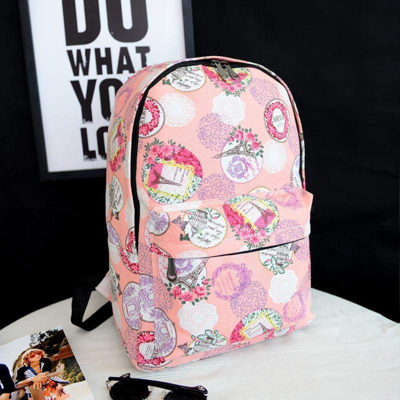 Vintage Style Canvas Backpack Bag