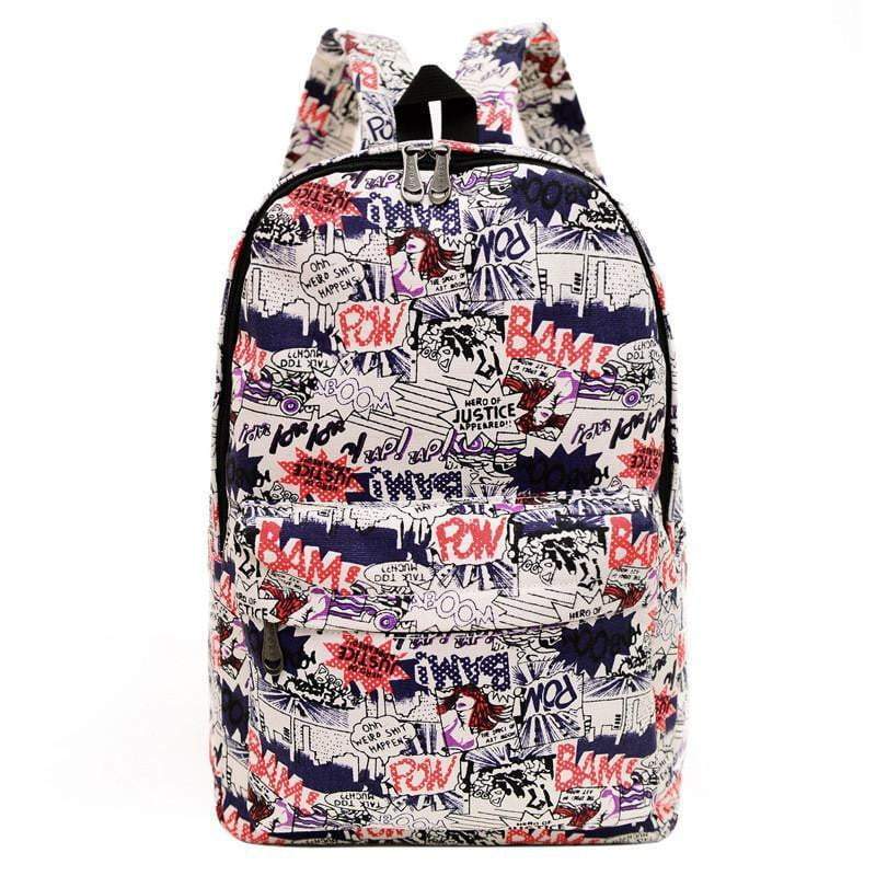 Vintage Style Canvas Backpack Bag
