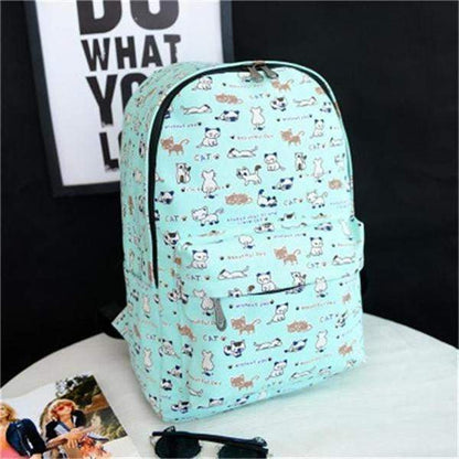 Vintage Style Canvas Backpack Bag