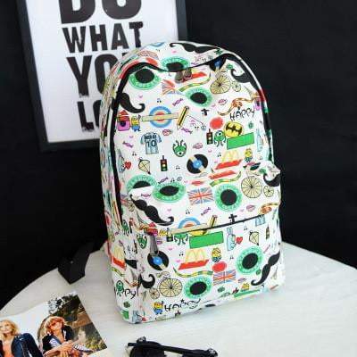 Vintage Style Canvas Backpack Bag