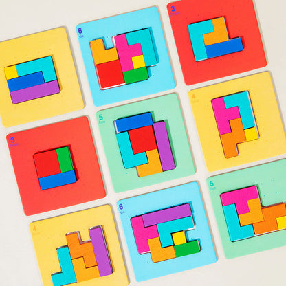 Fun Learning Building Blocks Puzzle Set
