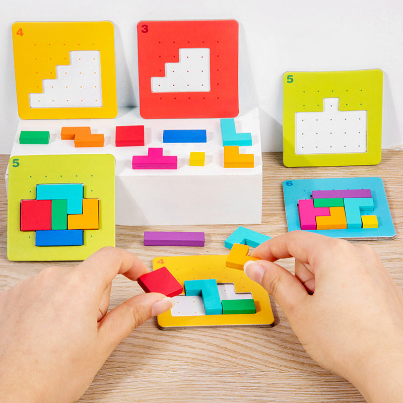 Fun Learning Building Blocks Puzzle Set