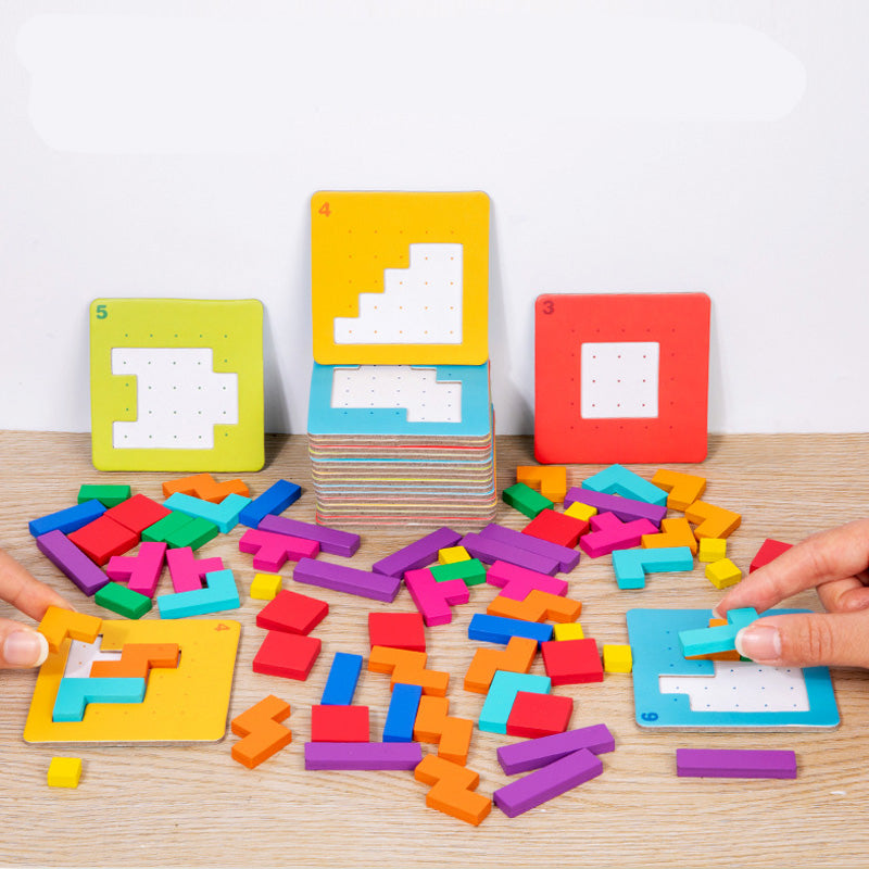 Fun Learning Building Blocks Puzzle Set