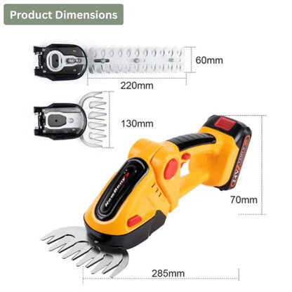 Professional 2 - in - 1 Cordless Hedge & Shrub Trimmer - Hedge Trimmer - Wild Eye Vision