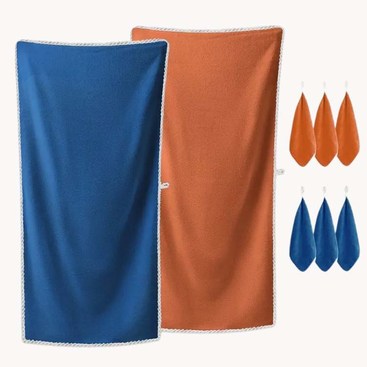Soft Plush 8-Piece Bathroom Towel Set - Fesara
