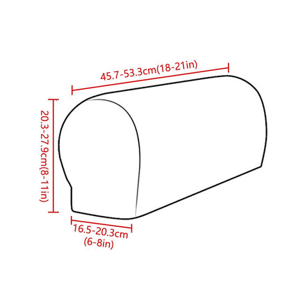 Soft Furniture Armrest Protectors, Set of 2, Red