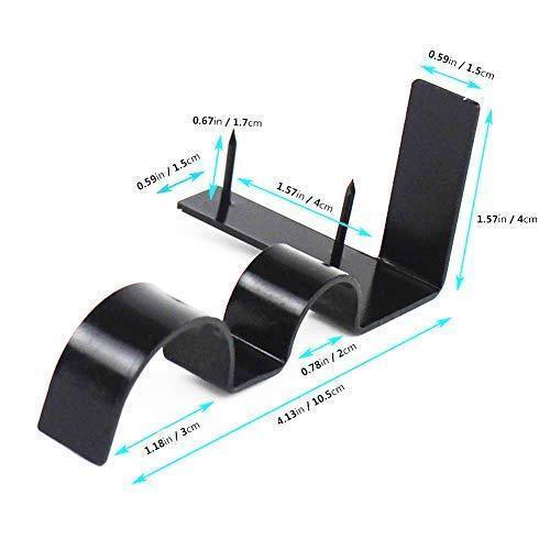 Easy Install Curtain Rod Bracket Set (2pcs)