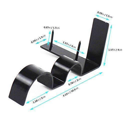 Easy Install Curtain Rod Bracket Set (2pcs)