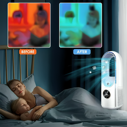 Compact Silent Personal Air Cooling Fan System