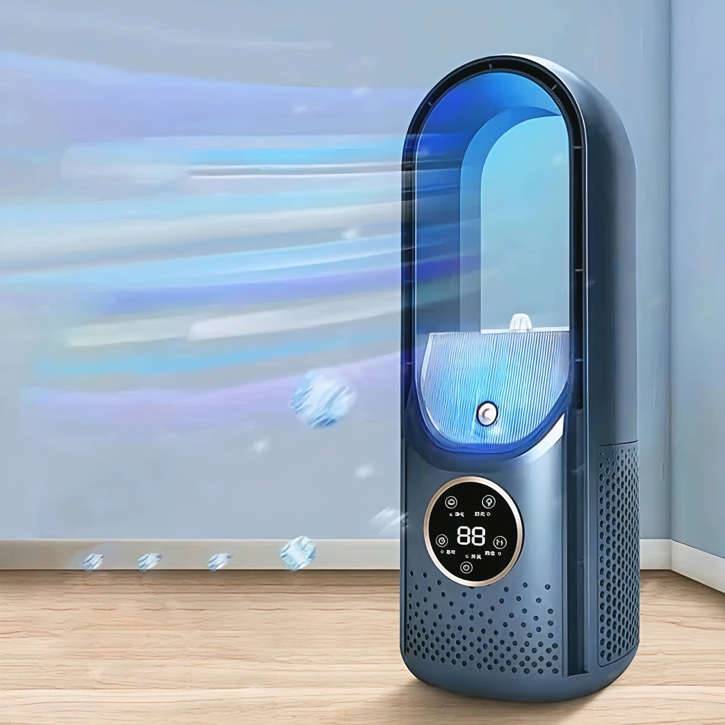 Compact Silent Personal Air Cooling Fan System