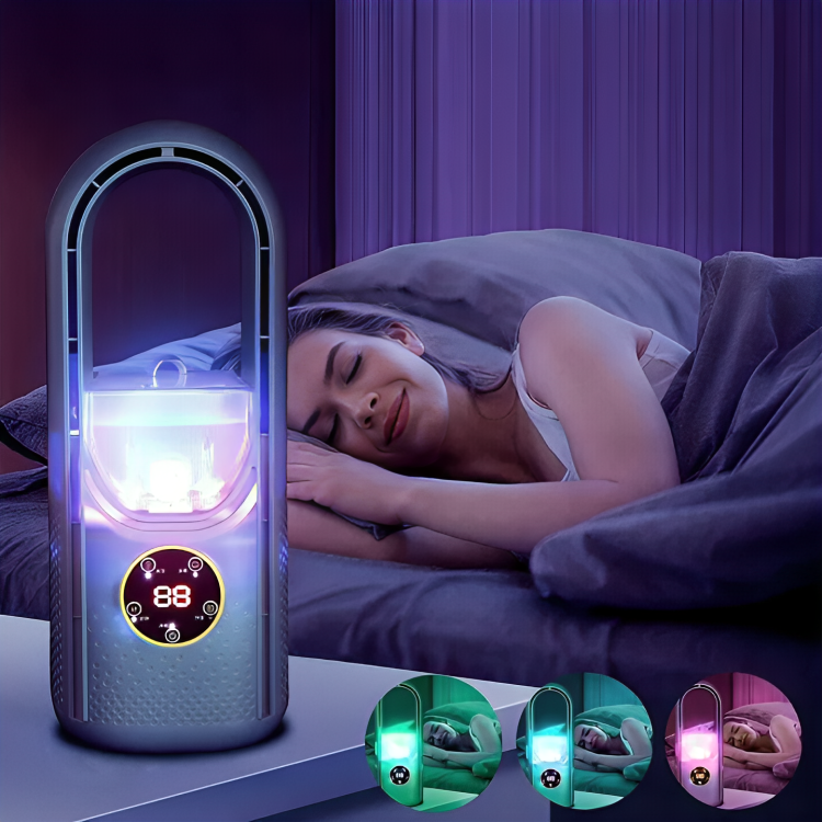 Compact Silent Personal Air Cooling Fan System