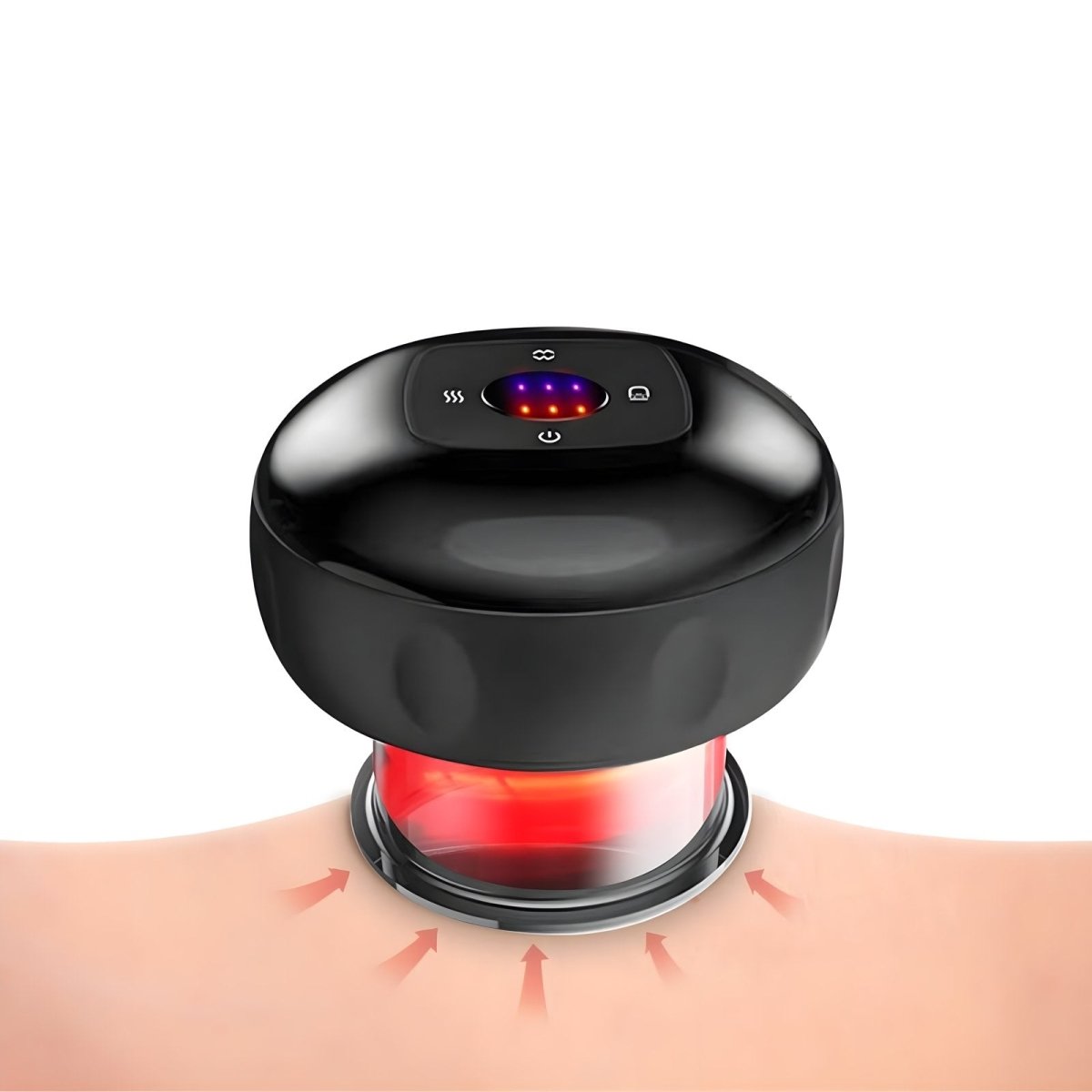 Fast Pain Relief Massage Cup with Red Light Therapy