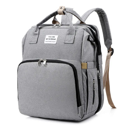 Practical Baby Changing Bag with Portable Bed & USB Charger