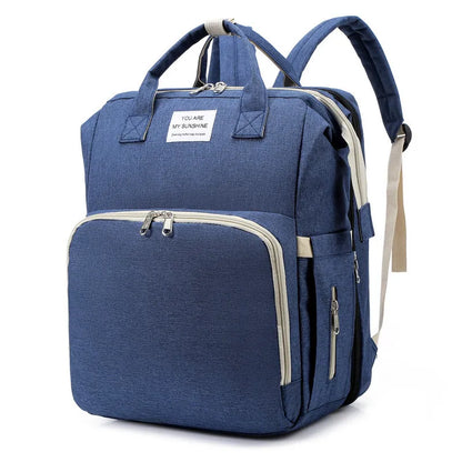 Practical Baby Changing Bag with Portable Bed & USB Charger