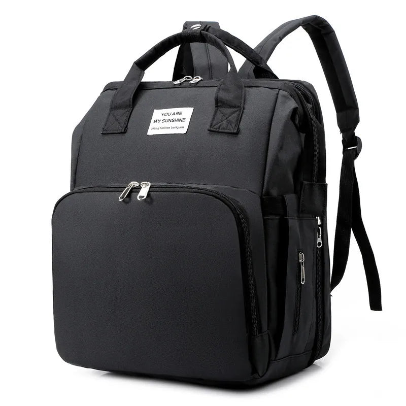 Practical Baby Changing Bag with Portable Bed & USB Charger
