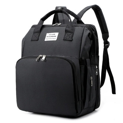 Practical Baby Changing Bag with Portable Bed & USB Charger