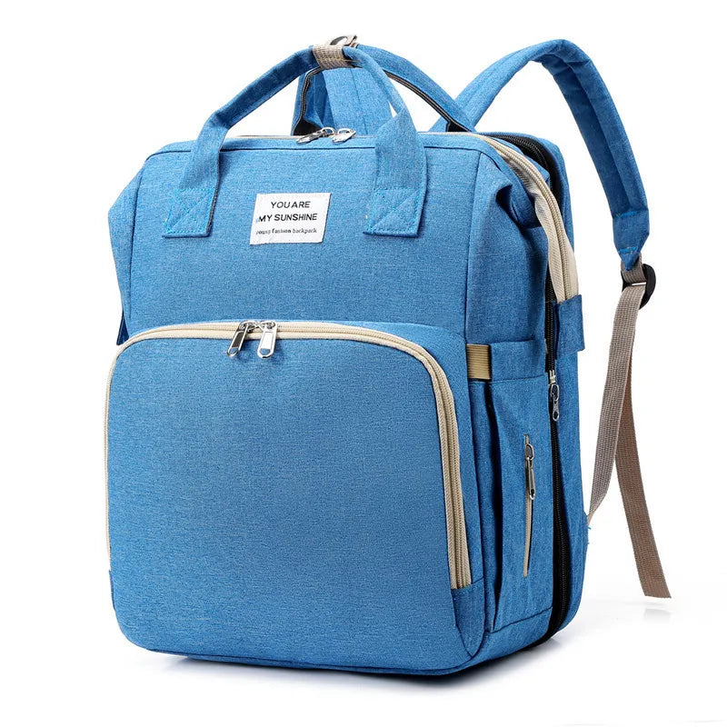 Practical Baby Changing Bag with Portable Bed & USB Charger