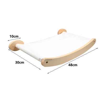 Cat Climbing Wall Shelf with Scratch Post
