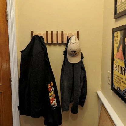Compact Entryway Coat Rack with Collapsible Hooks