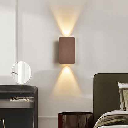 Simple Wood LED Wall Lamp with Dimmable Light