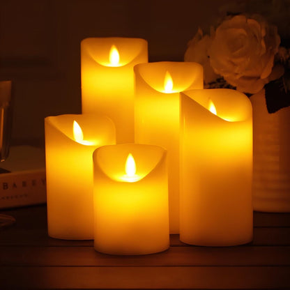 Realistic LED Flicker Candle Set
