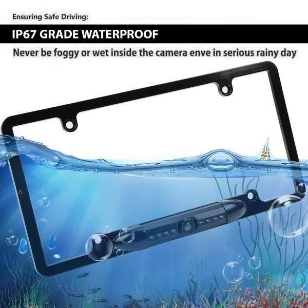 Wide Angle Car License Plate Camera Frame