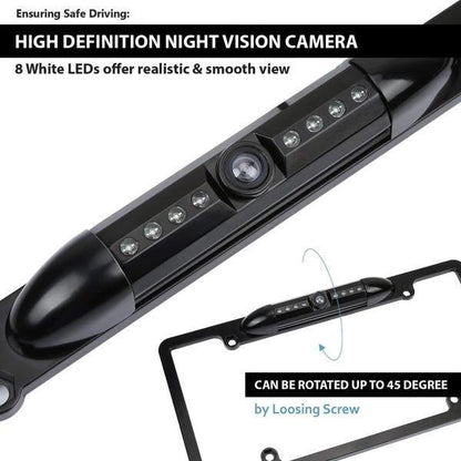 Wide Angle Car License Plate Camera Frame