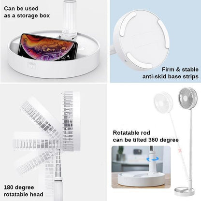 Portable Compact Folding Desk Fan
