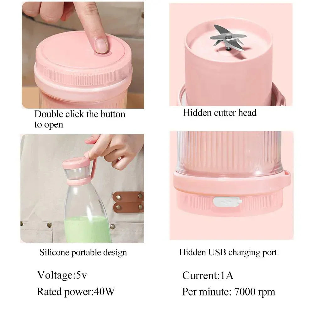Compact USB Rechargeable Portable Blender